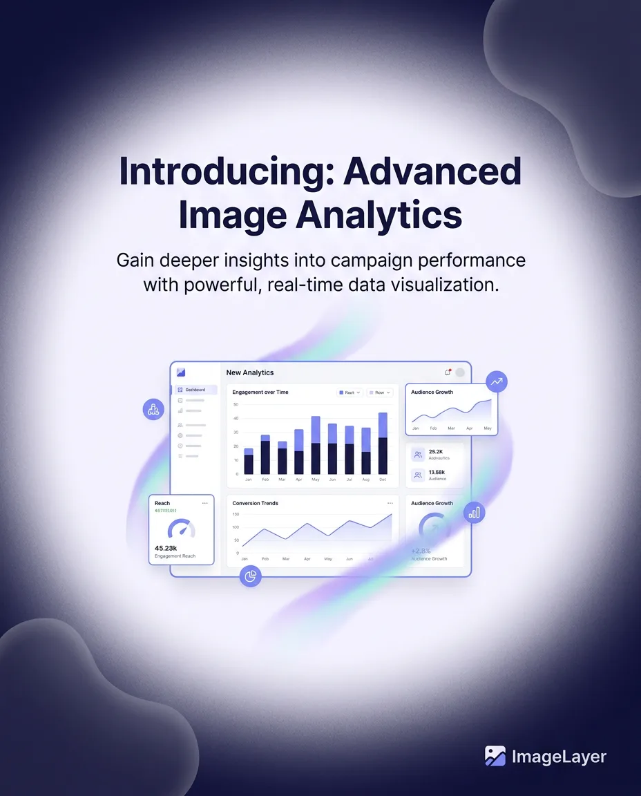 A fictional analytics visual with a recorded overlay treatment