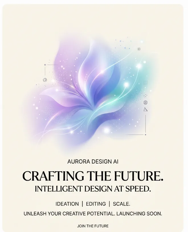 The same launch poster shown in the branding editor preview